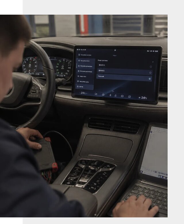 Русификация автомобиля BYD HAN для эксплуатации в Чебоксарах